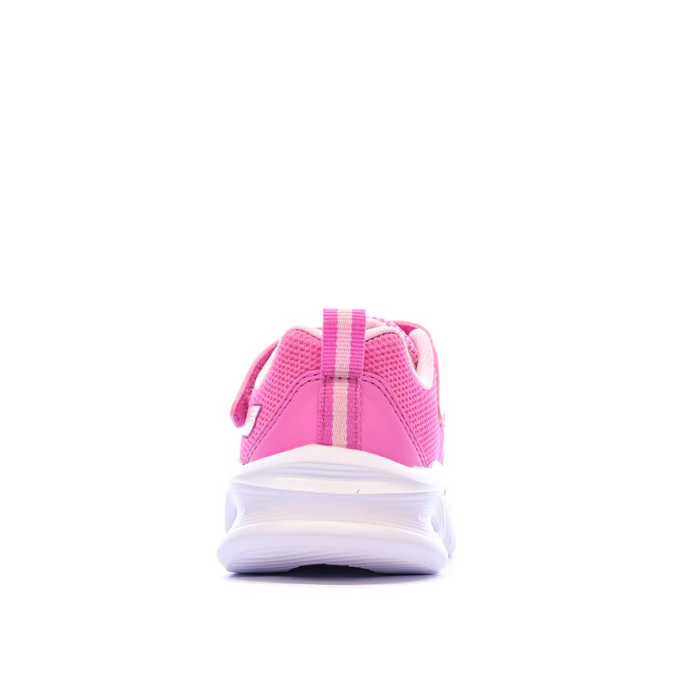 Baskets Rose Fille Skechers Sola Glow vue 3