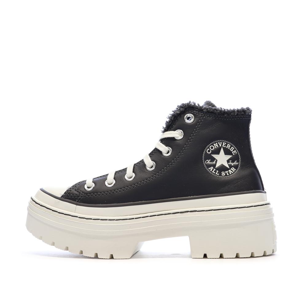 Schwarze Sneakers Frau Converse Chuck Taylor All Star Lugged günstig