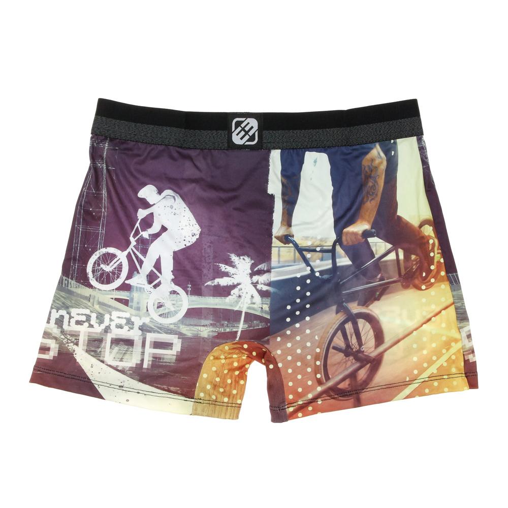 Boxer estampado púrpura/amarillo para hombre Freegun NIN ver 2