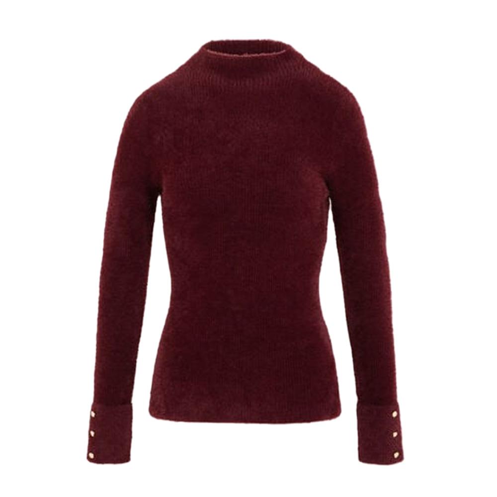 Pull Bordeaux Femme Morgan Morik vue 2