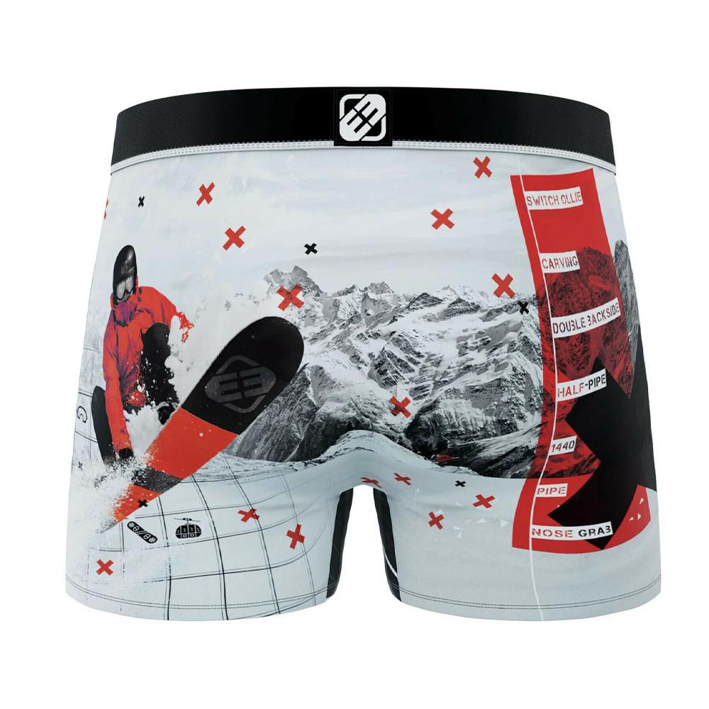 Boxer gris/rojo para chicos Freegun Mountain ver 2