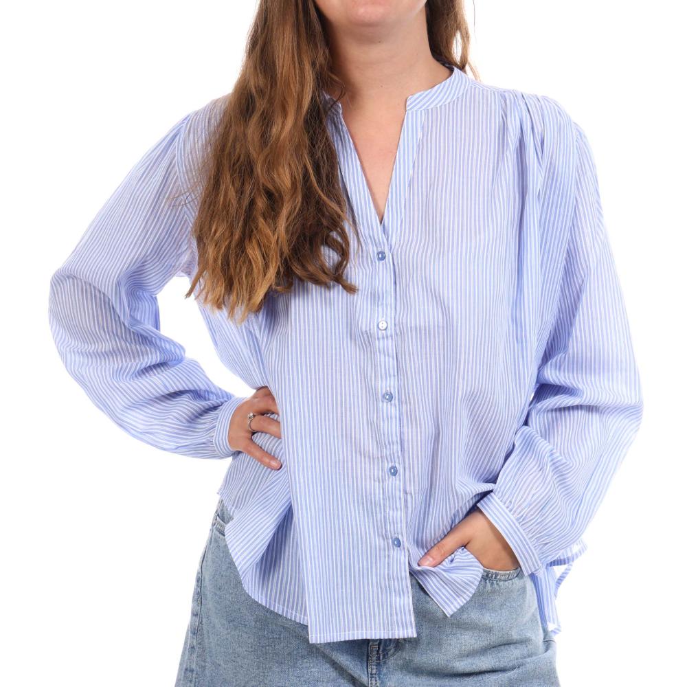 Blusa azul y blanca para mujer Goa Ros barato