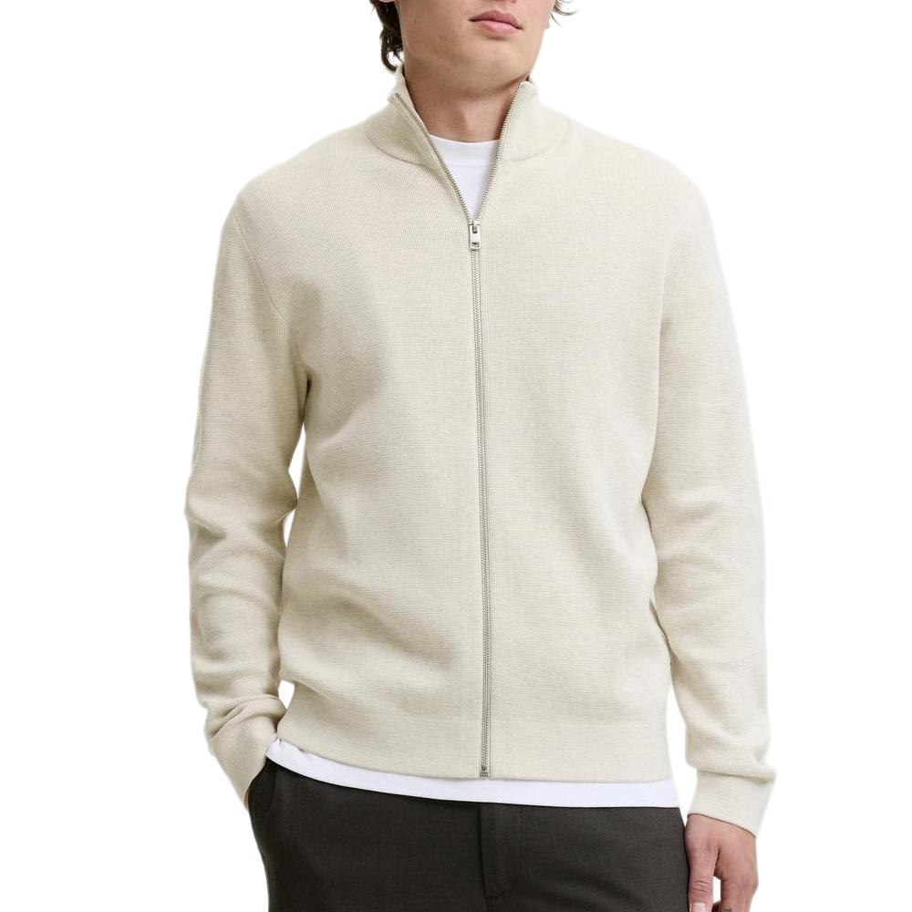 Jersey con cremallera beige para hombre Jack & Jones Milano barato