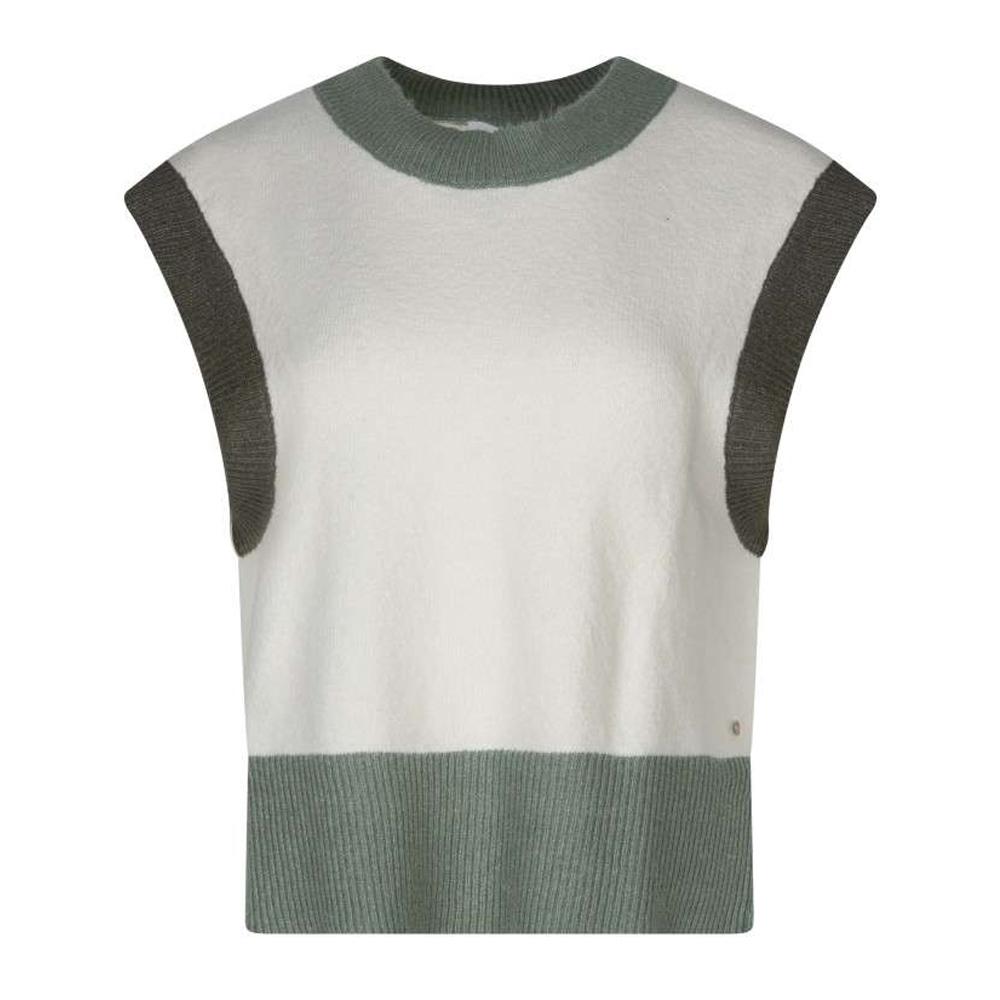 Women's white/green sweaterTeddy Smith Silvia affordable