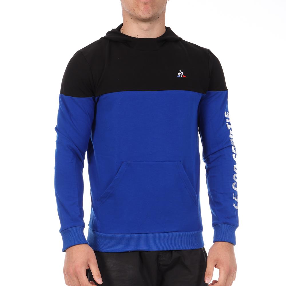 Men's Blue/Black Sweat Top Le Coq Sportif Hoody affordable