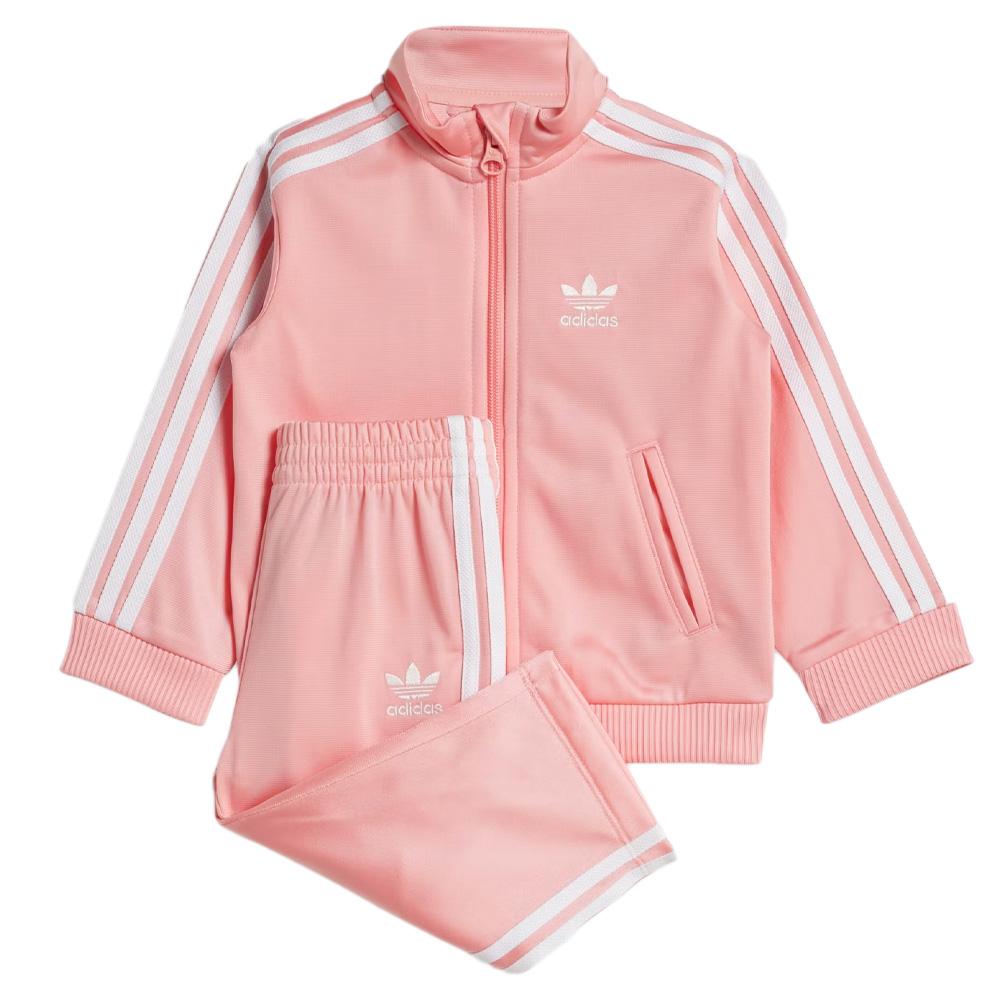 Adidas Girl's Firebird Pink Trainingsanzug günstig