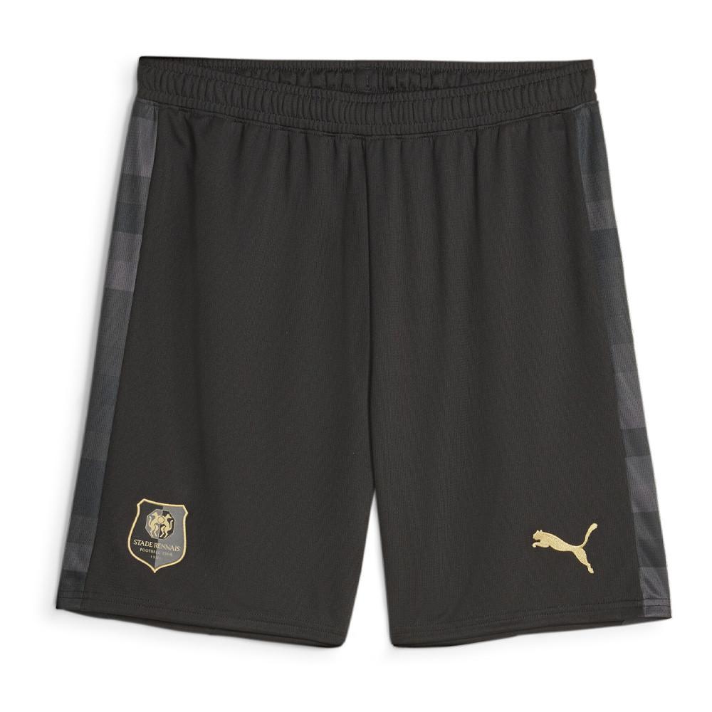 Stade Rennais Football Short Black/Grey Men's Puma 2023/24 affordable