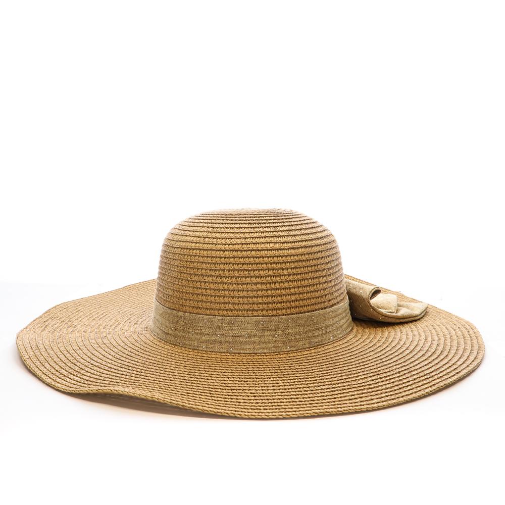 Camel-coloured floppy hat by Via Lorenzo SPCH1511 affordable