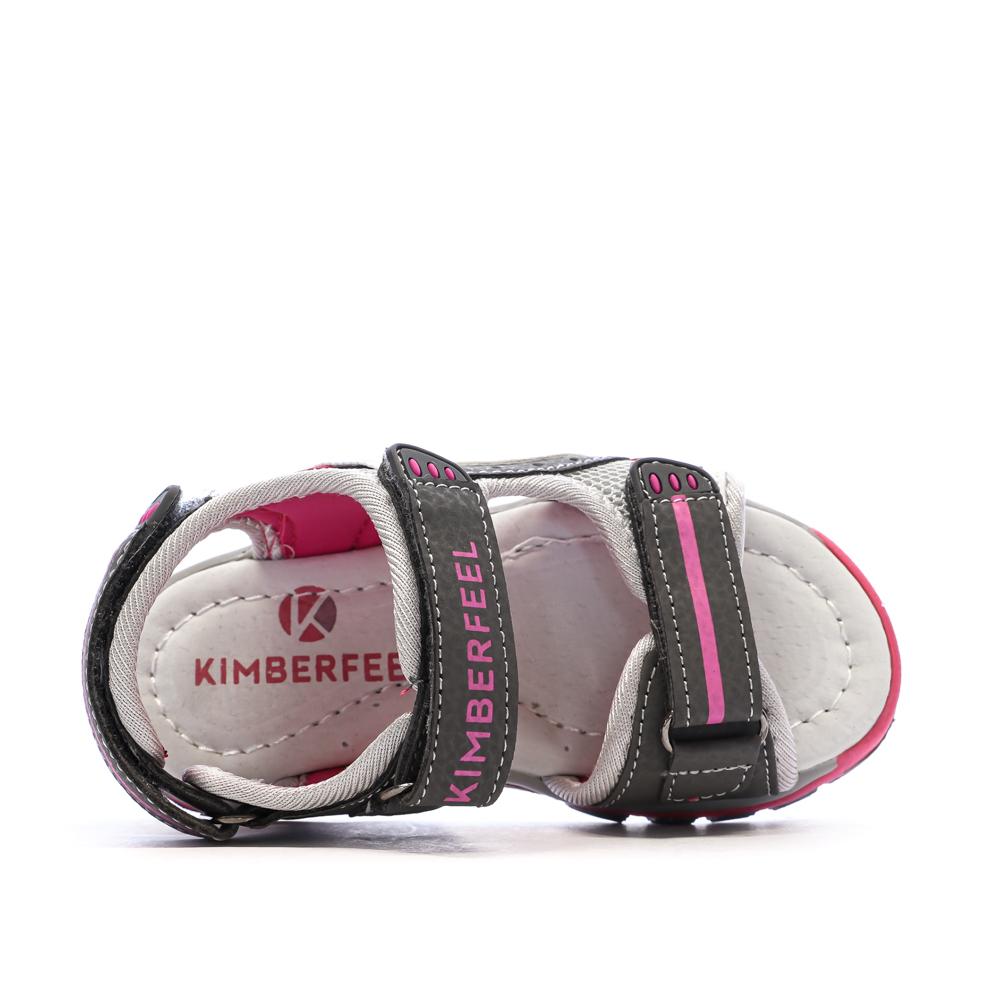 Sandalias grises/rojas para bebé Kimberfeel Missi ver 4