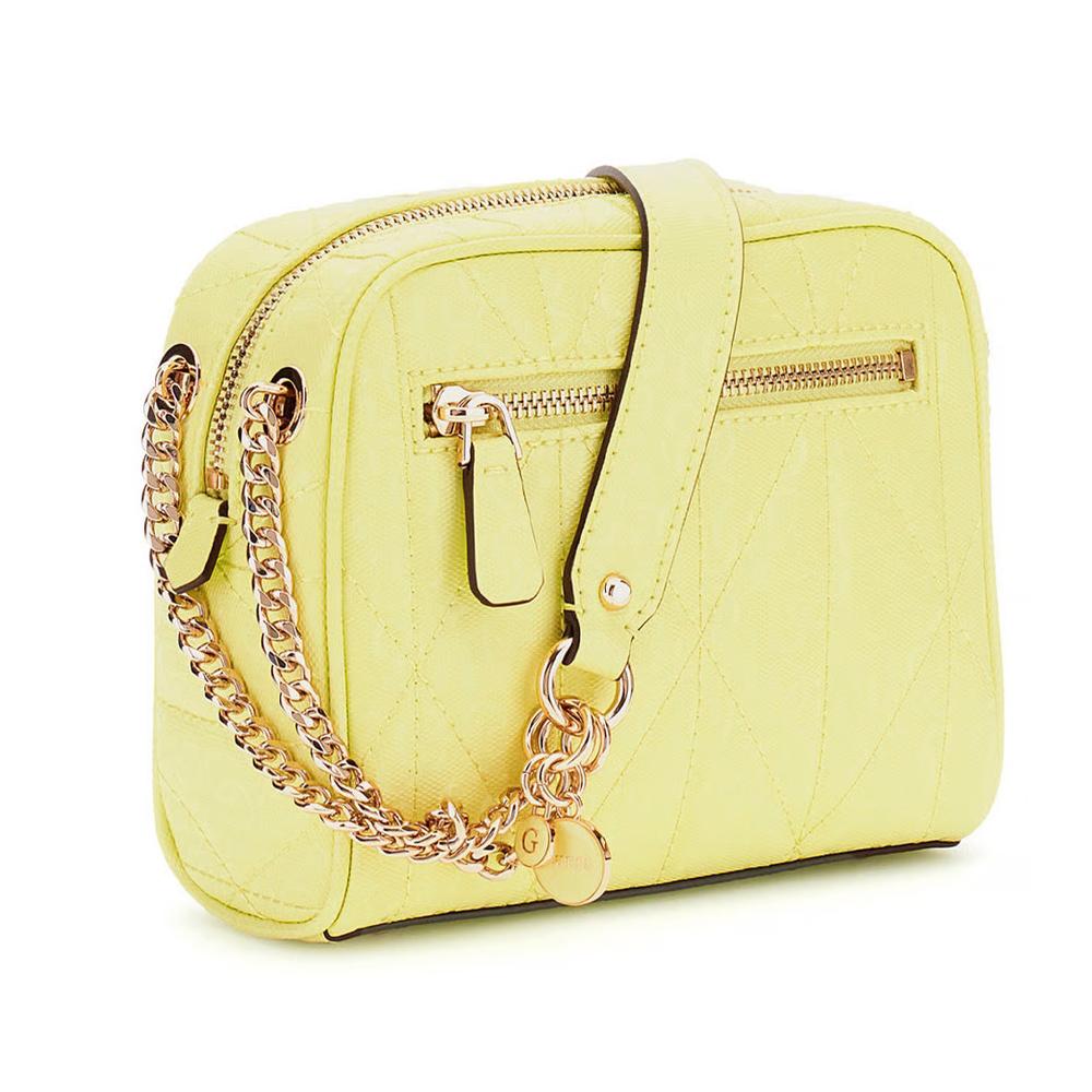 Sac à Bandoulière Jaune Femme Guess Aldina vue 2