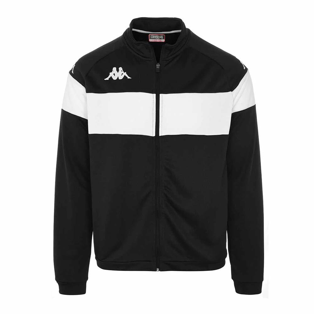 Veste Noire/Blanche Homme Kappa Dacone pas cher