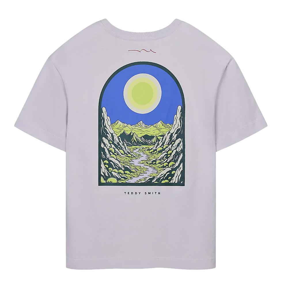 Camiseta violeta para niño Teddy Smith Anik ver 2