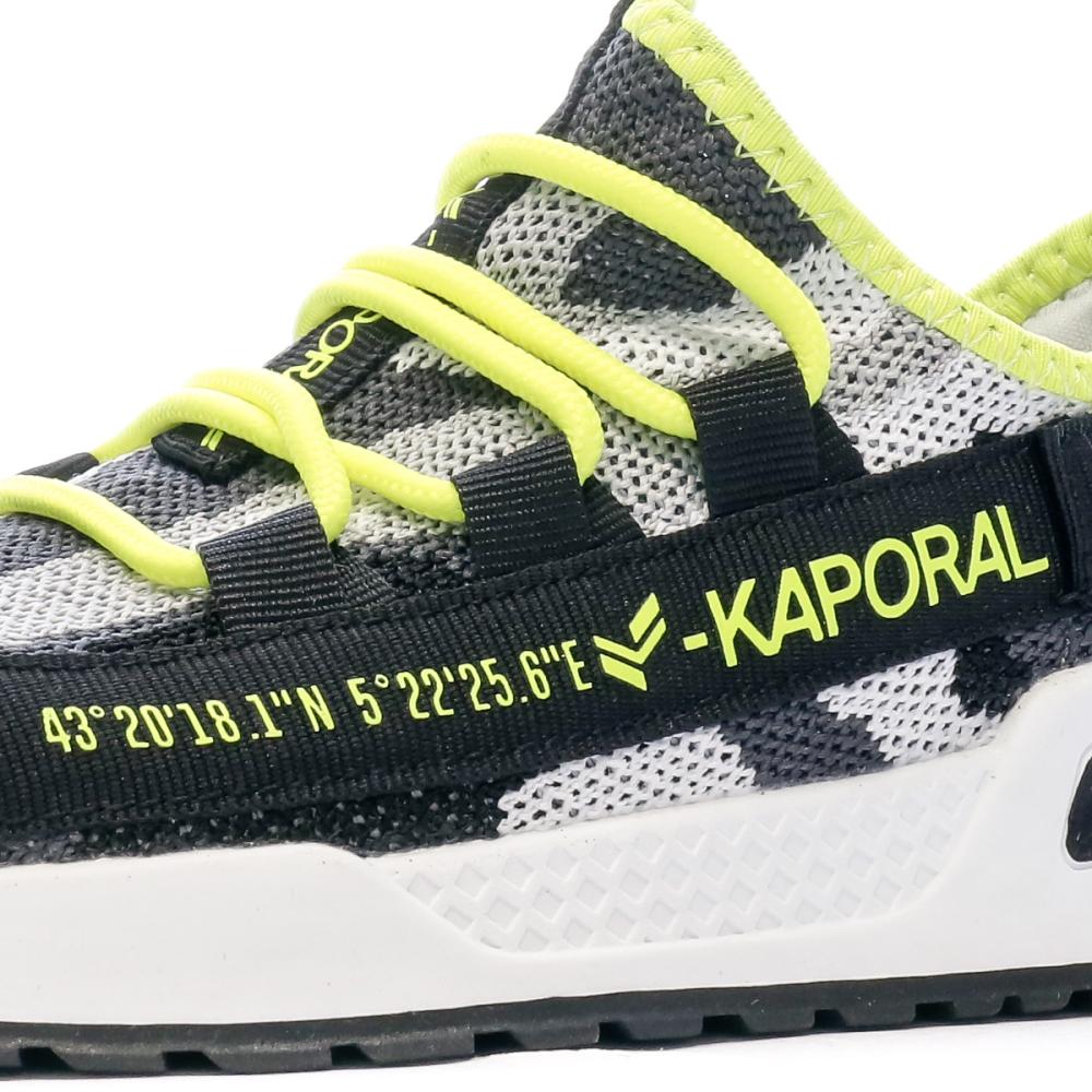 Baskets Noir/Grise/Jaune Garçon Kaporal Dofini vue 7