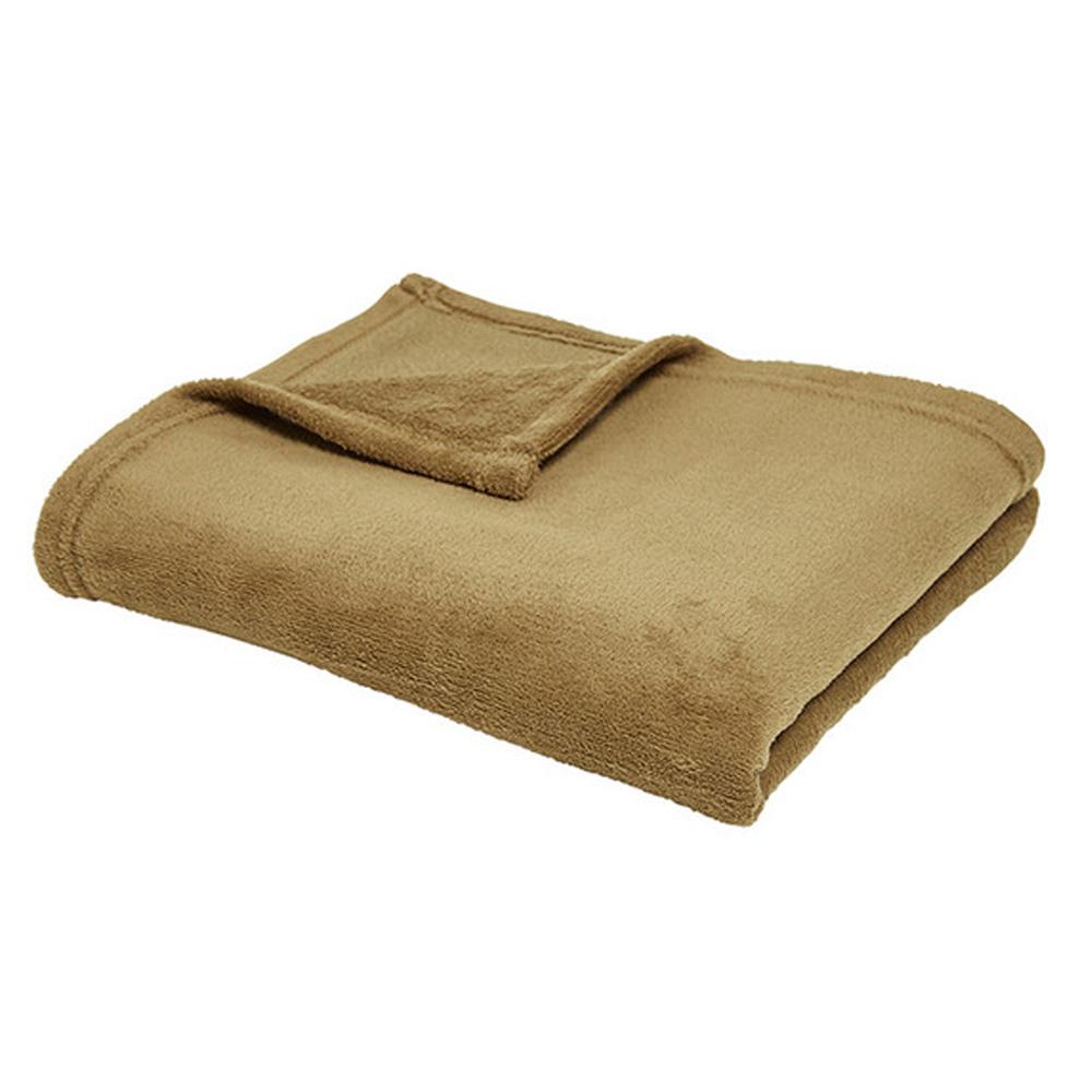 Plaid Ocre Today Plaid Xl Moelleux 180x200 pas cher