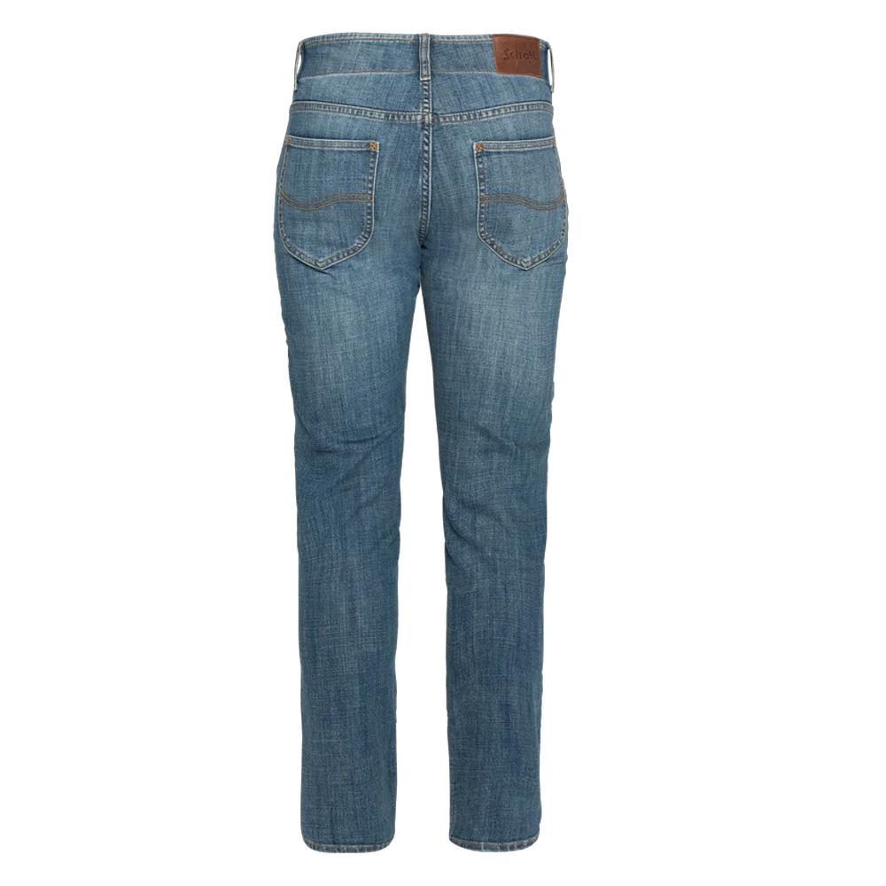 Gerade geschnittene Jeans Blau Herren Schott TRD196832 Ansicht 2