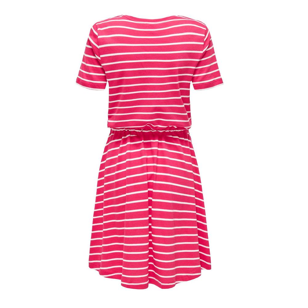 Rosa gestreiftes Kleid für Frauen ONLY 15320317 Ansicht 2
