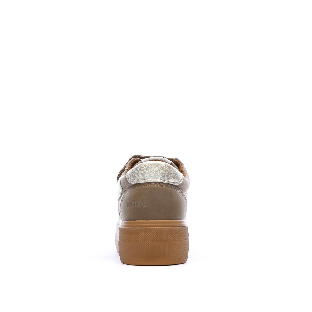 Baskets Beige Kaporal Clovia Leopard vue 3