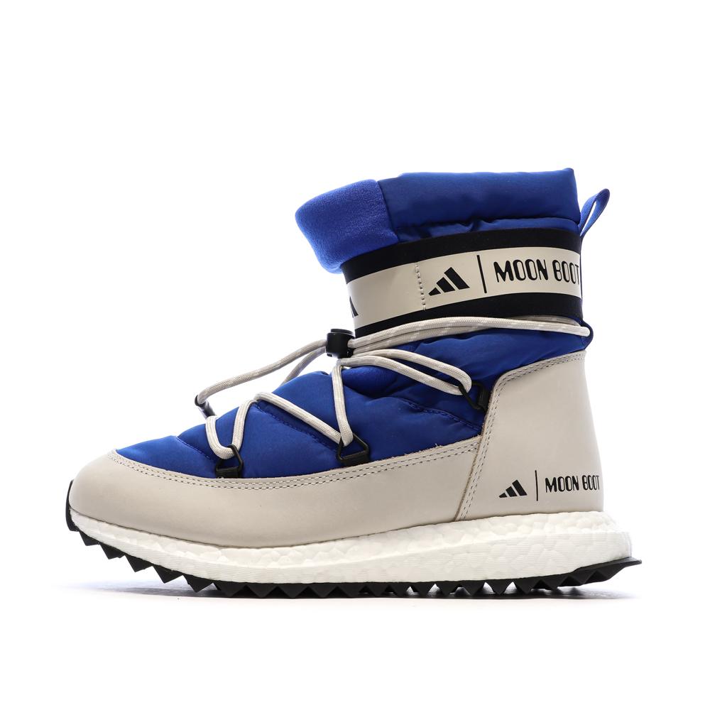 Bota Luna Azul/Blanco/Negro Niño Adidas Alta barato