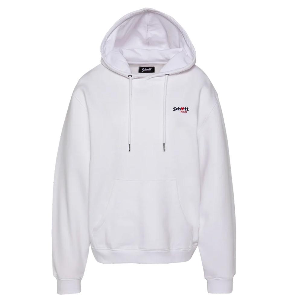 Schott SWHBRODEDW Women’s White Sweatshirt affordable
