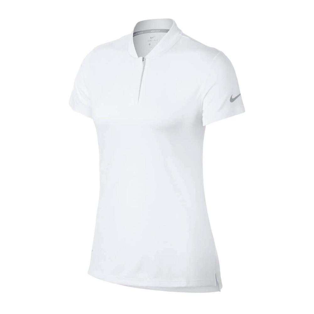 Sport Polo Weiß Damen Nike Dry SS Bld günstig