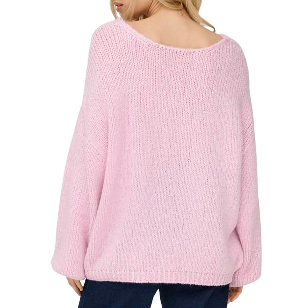 Jersey de mujer rosa JDY Dinea ver 2