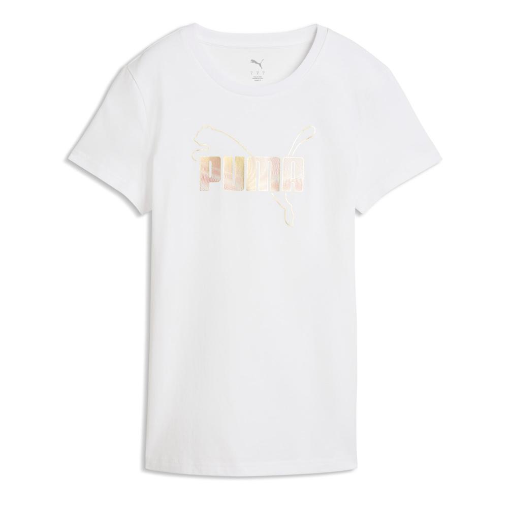 T-Shirt Blanc Femme Puma Metalli pas cher