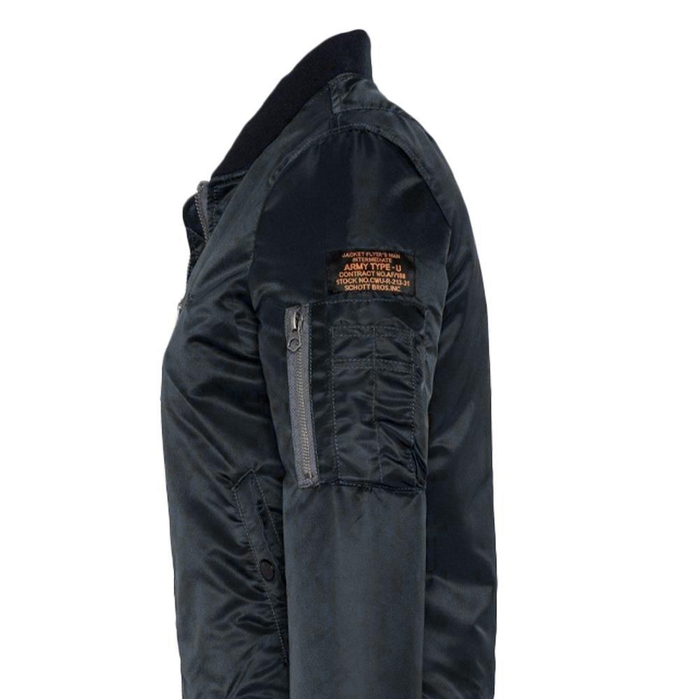 Schott Jet17 Bomber Negro, Hombre ver 3