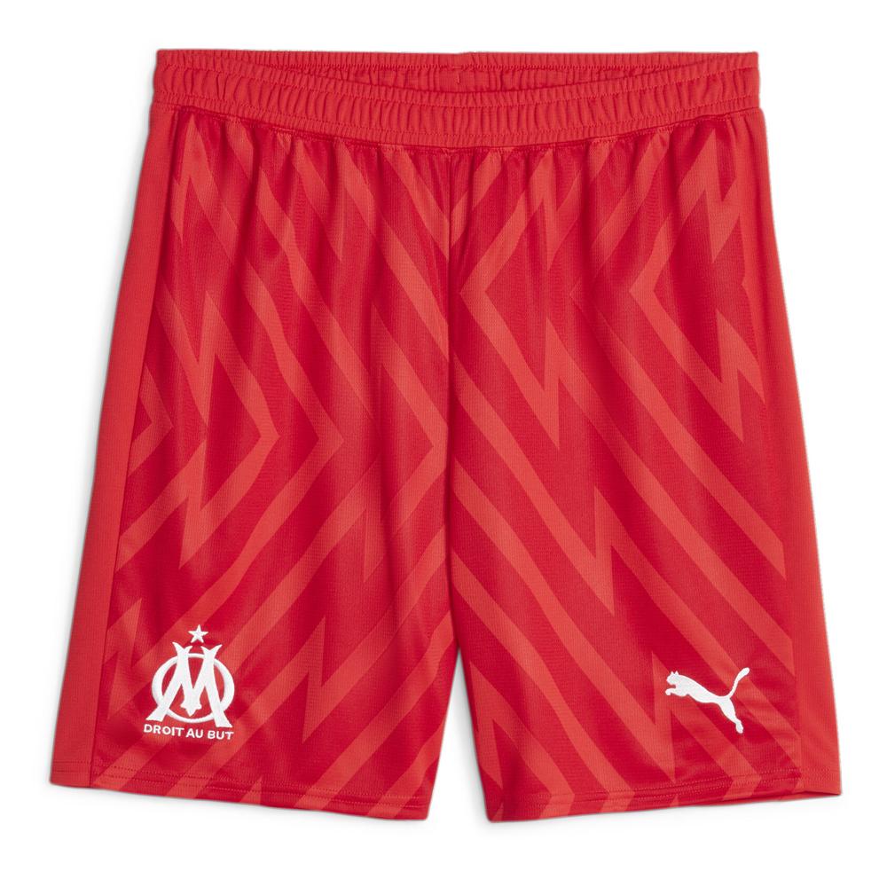 Réplica de pantalón corto de portero Puma 24/25, rojo OM, hombre barato