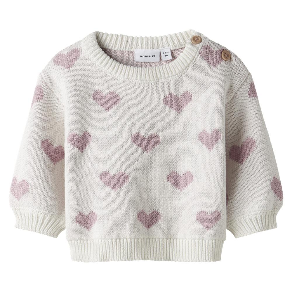 Girls' white/pink jumper Name it Foana affordable