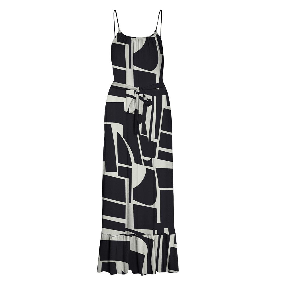Kleid Schwarz/Beige Frau Vero Moda Easy Ansicht 3