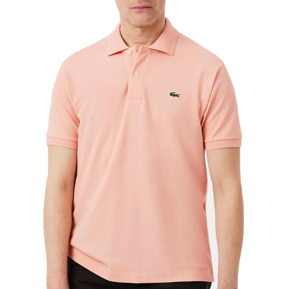 Polo Orange Homme Lacoste Slim Fit pas cher