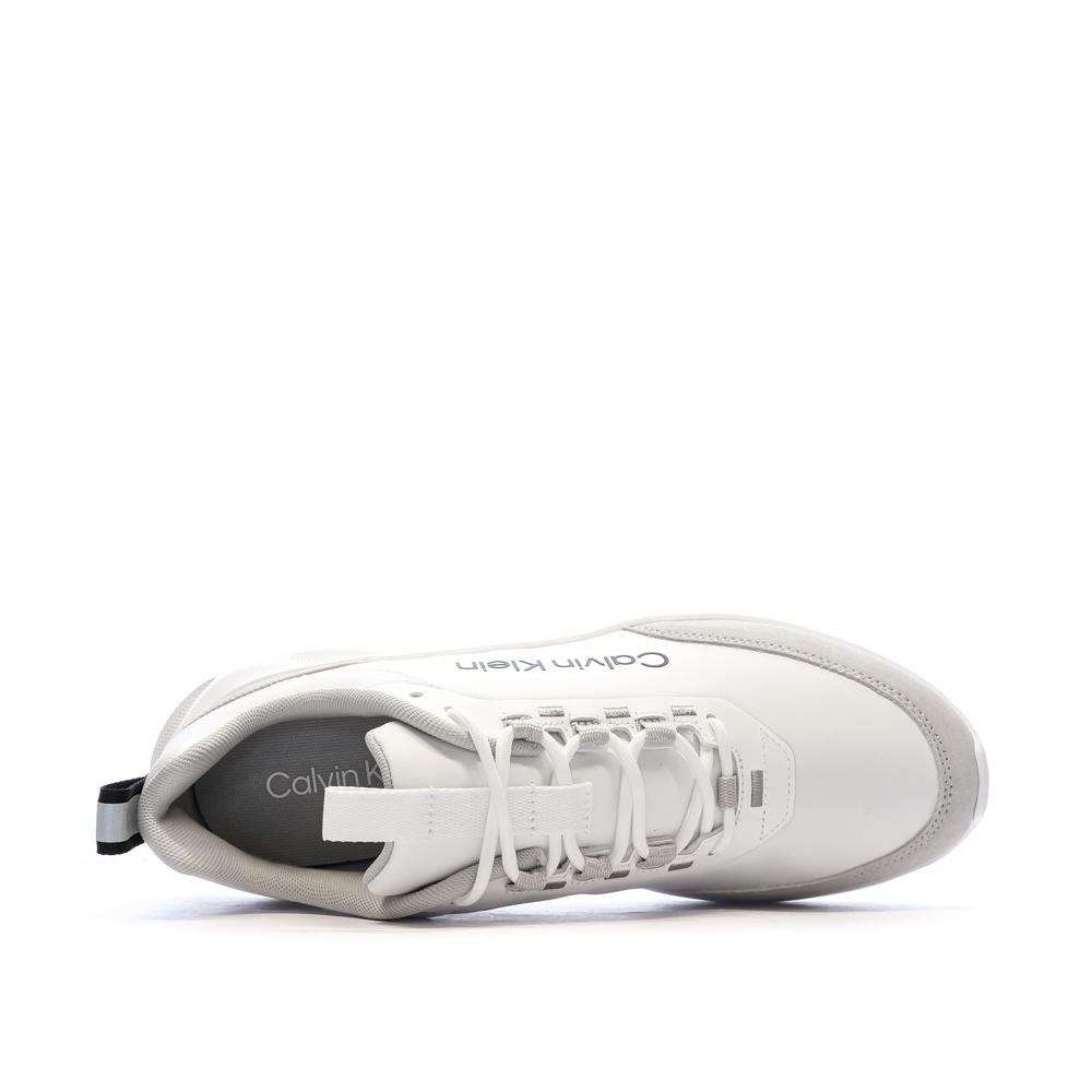 Baskets Blanches/Gris Homme Calvin Klein Jeans Light Eva vue 4