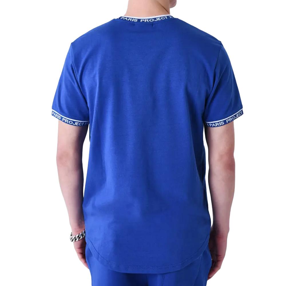 T-Shirt in Elektroblau/Weiß für Herren von Project X Paris 2511114 Ansicht 2