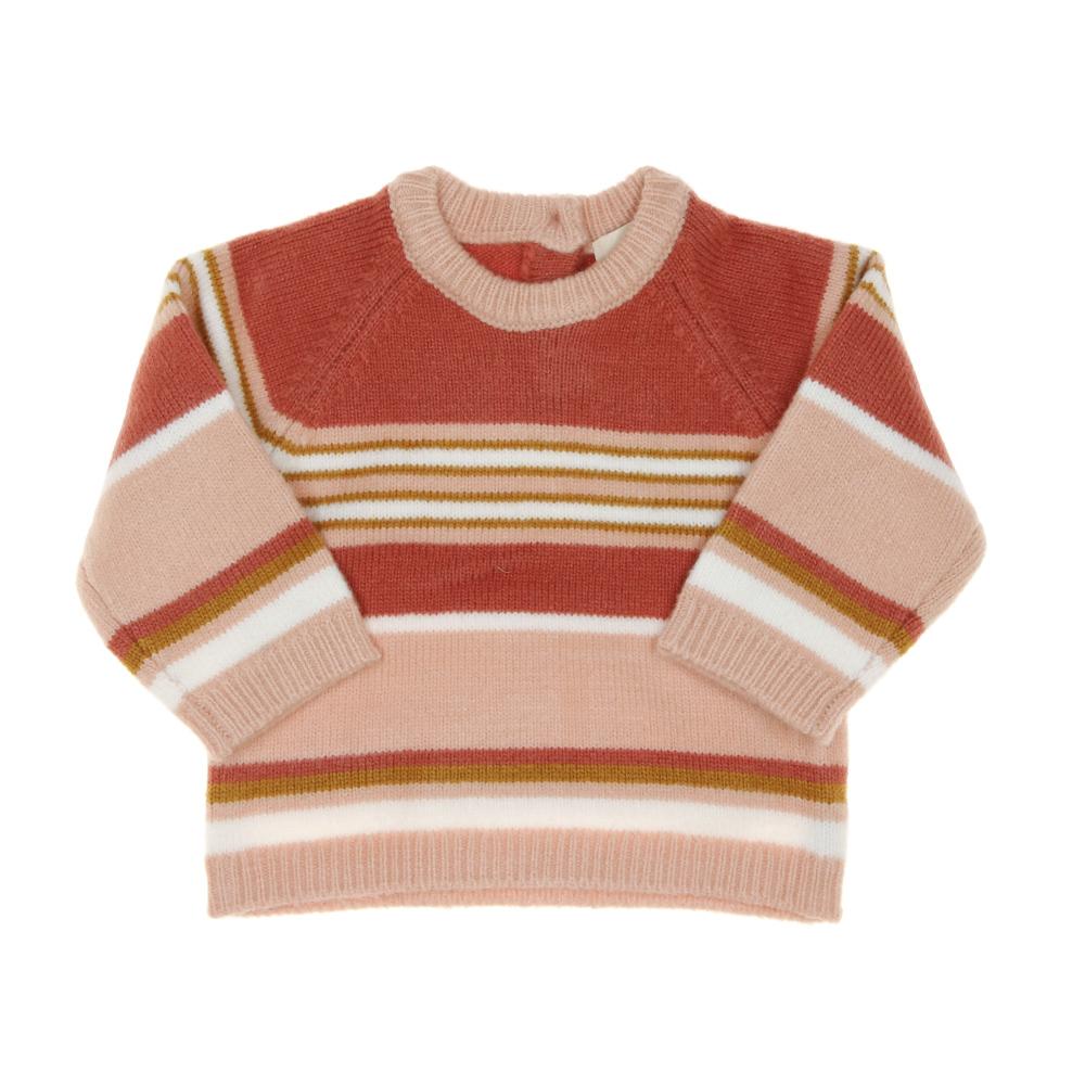 Girls' pink striped jumper EOM Koray affordable