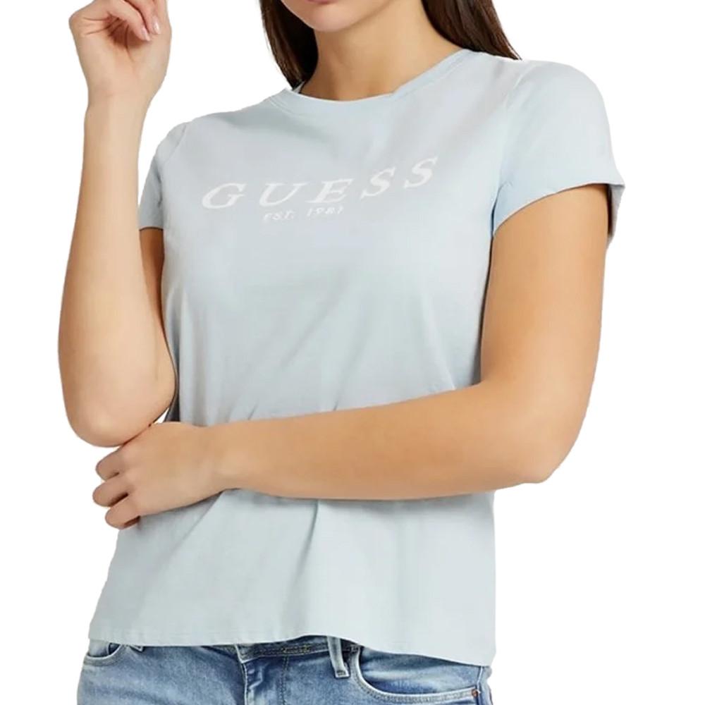 Camiseta Guess Azul Cielo 1981, Mujer barato