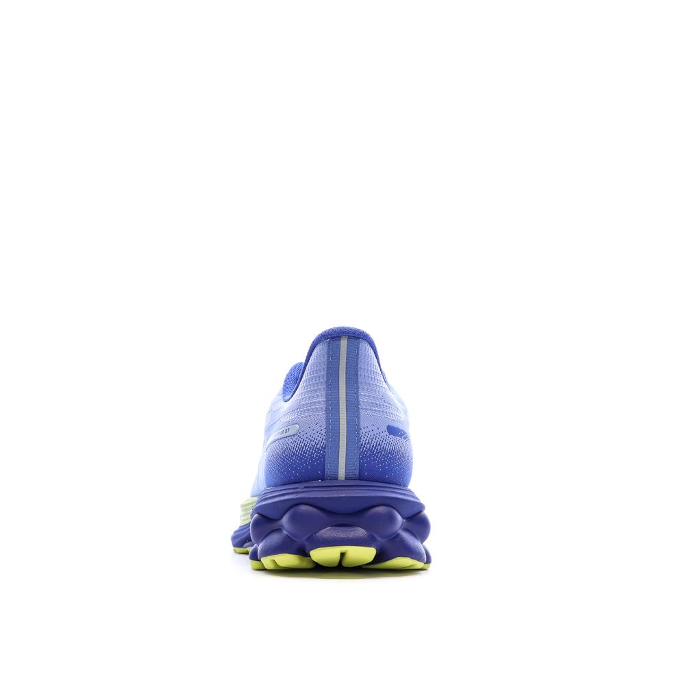 Chaussures de Running Bleues Femme Mizuno Wave Skyrise 7 vue 3