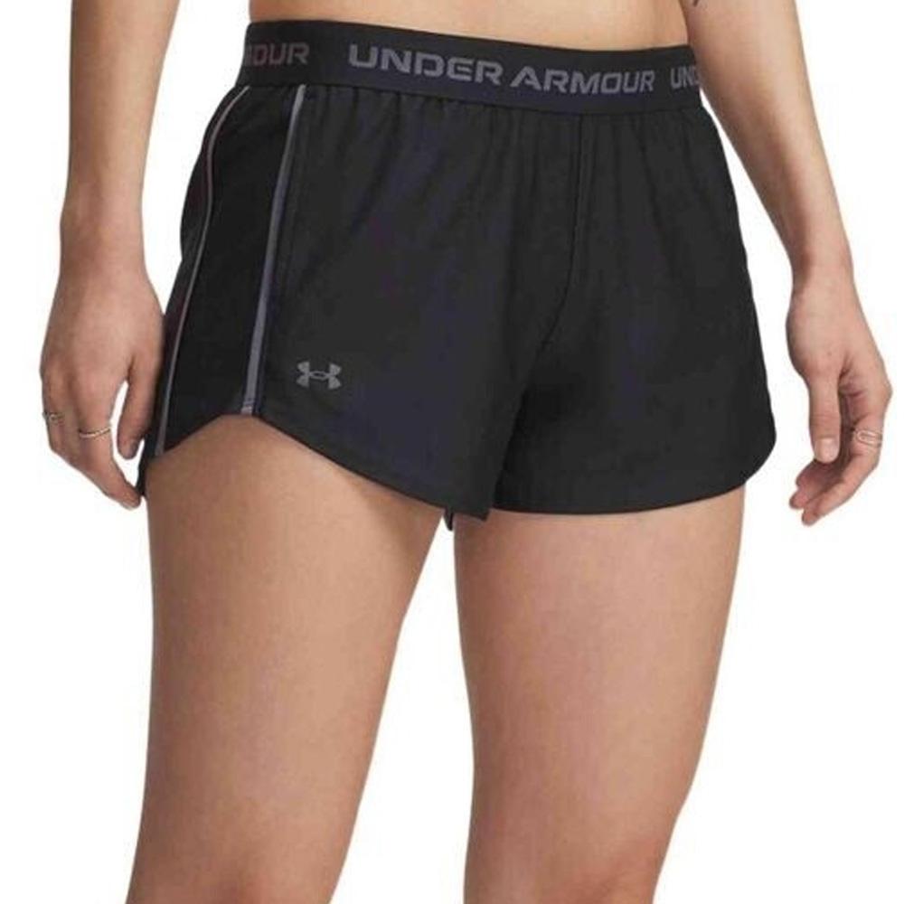Pantalones cortos deportivos negros para mujer Under Armour Tech Play barato