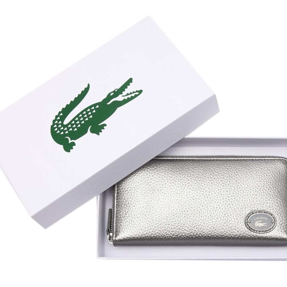 Portefeuille Argenté Femme Lacoste NF3937GZ vue 2