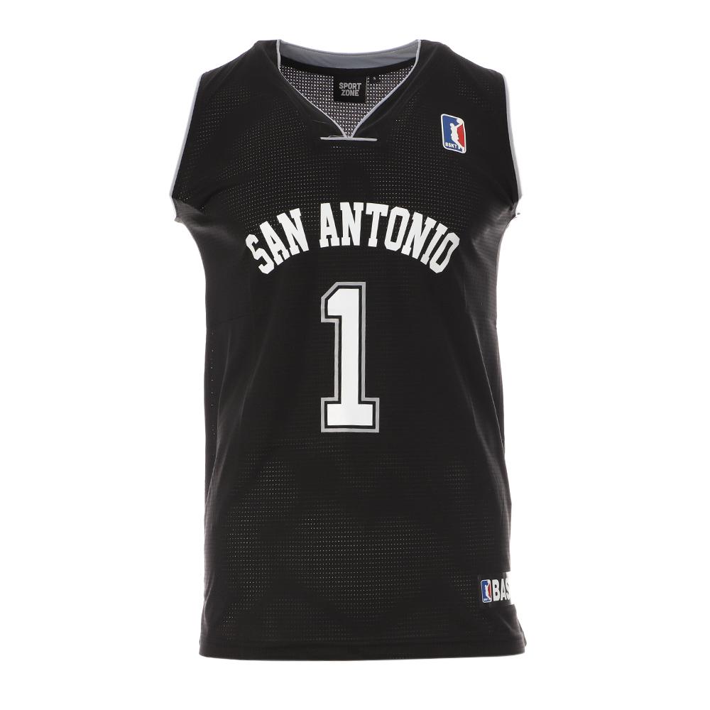San Antonio Basketball-Trikot Schwarz Mann Sport Zone günstig