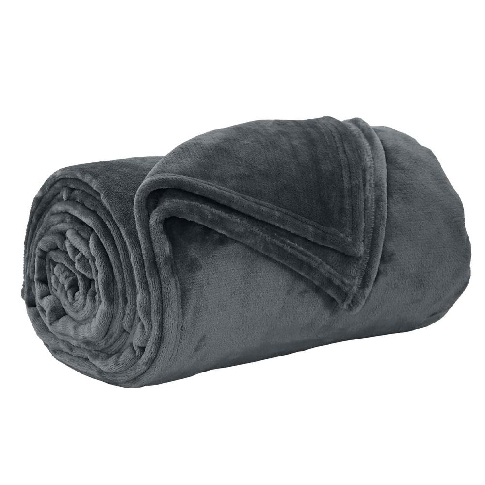 Grey Today Checked Flannel, Charcoal Check, 130x180 cm affordable