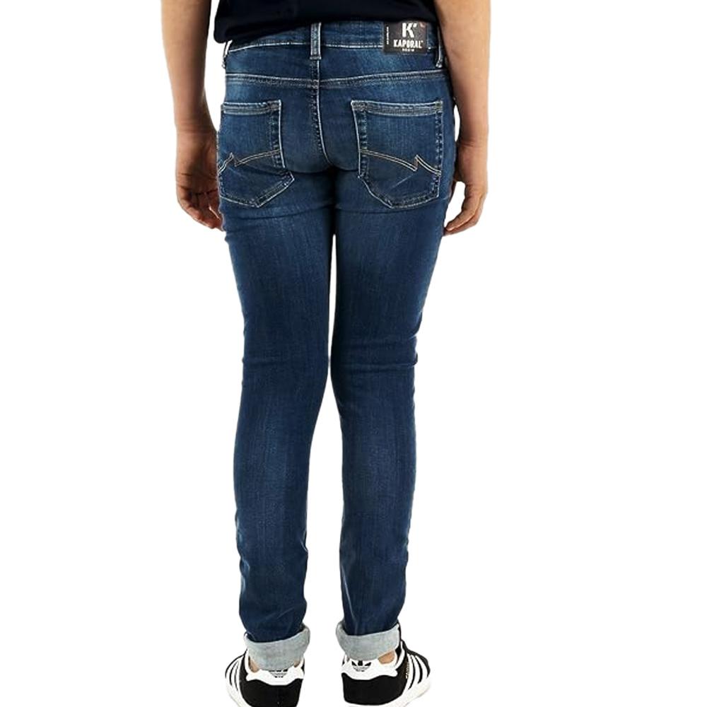 Jean Slim Bleu Foncé Garçon Kaporal VOZH vue 2