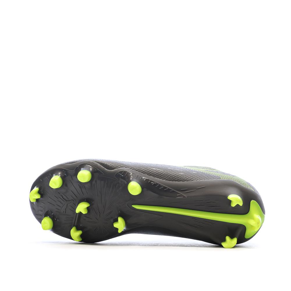 Chaussures de Foot Gris/Jaune Junior Puma Ultra 5 Match FG/AG vue 5