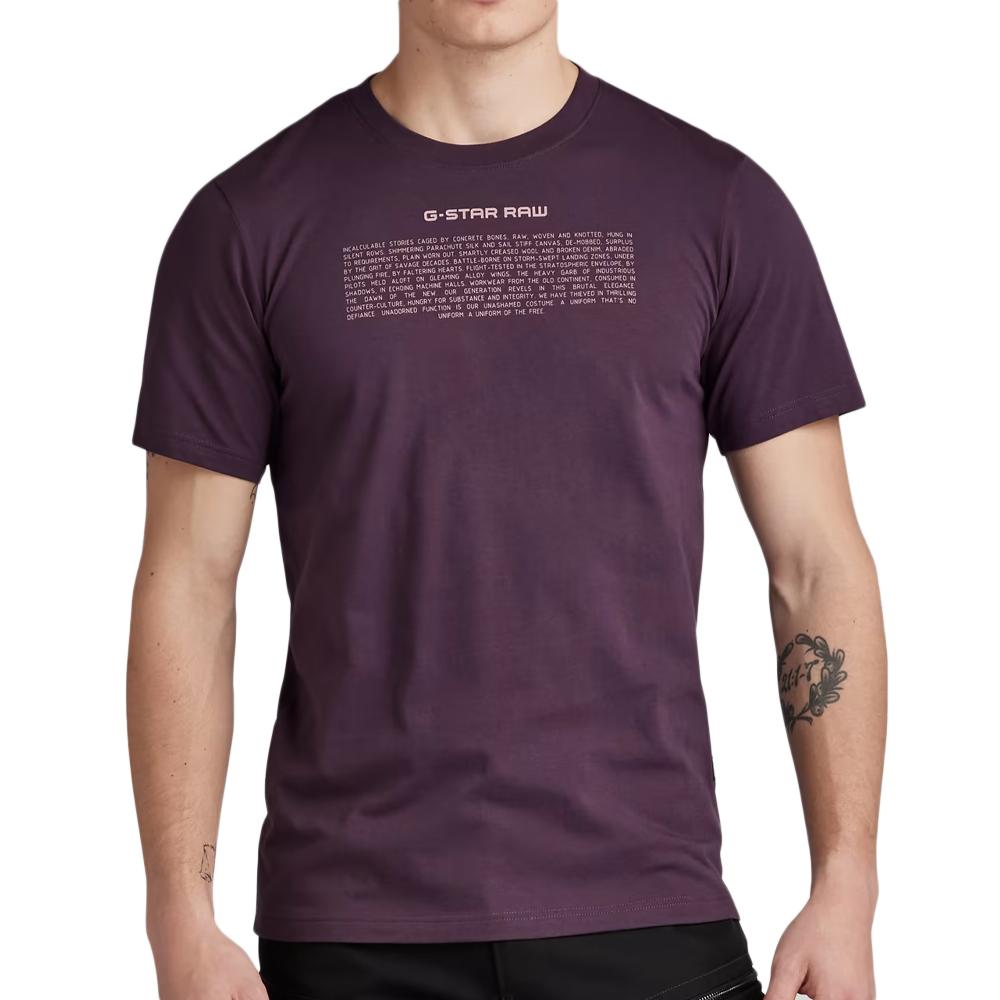 G-Star Raw Poem Männer T-Shirt Violett günstig
