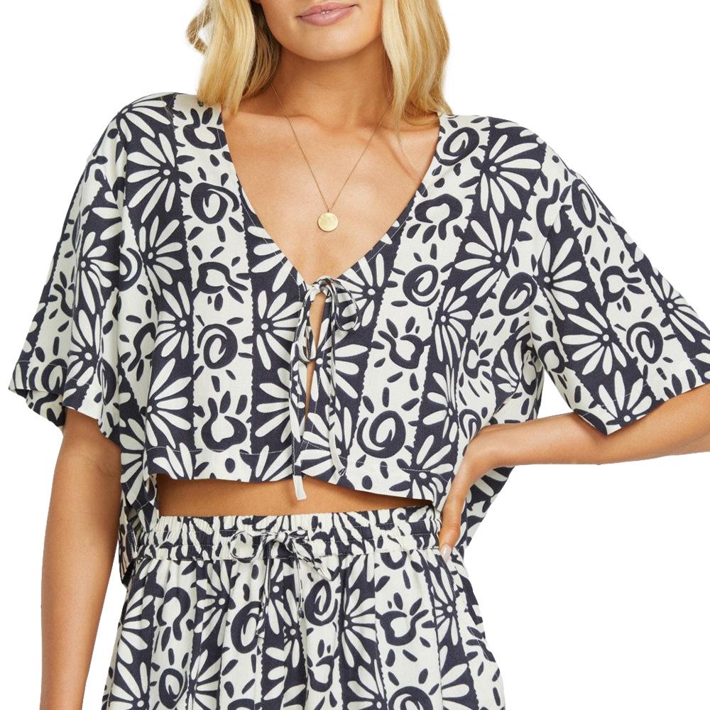 Schwarzes/ecrues Hemd für Frauen Billabong Sunflower günstig