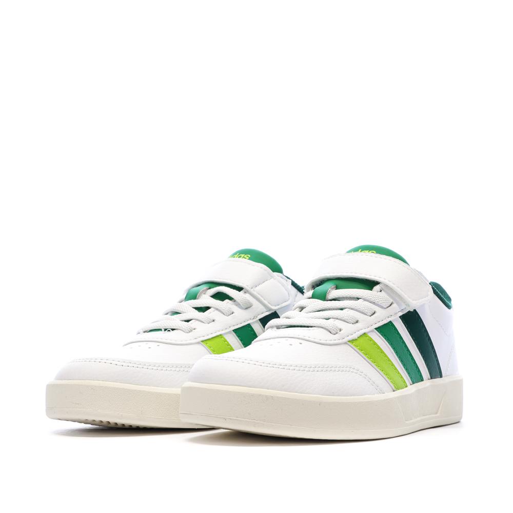 Zapatillas blancas/verdes para niño Adidas Breaknet 3.0 ver 6