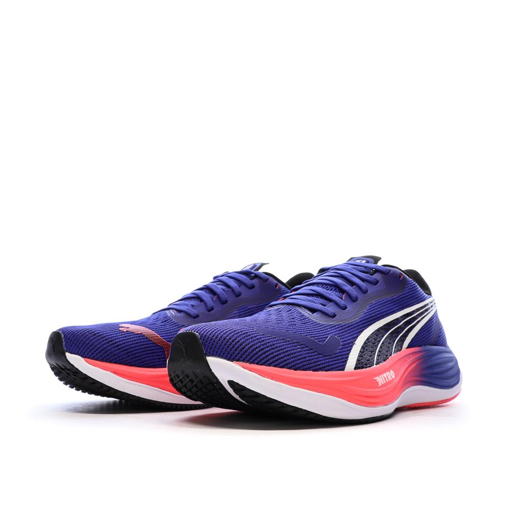 Chaussures de Running Bleu Femme Puma Velocity Nitro 3 vue 6