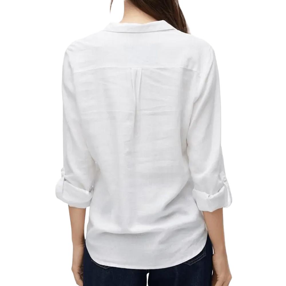 Weißes Damenhemd von Vero Moda, Modell „Bumpy“ Ansicht 2
