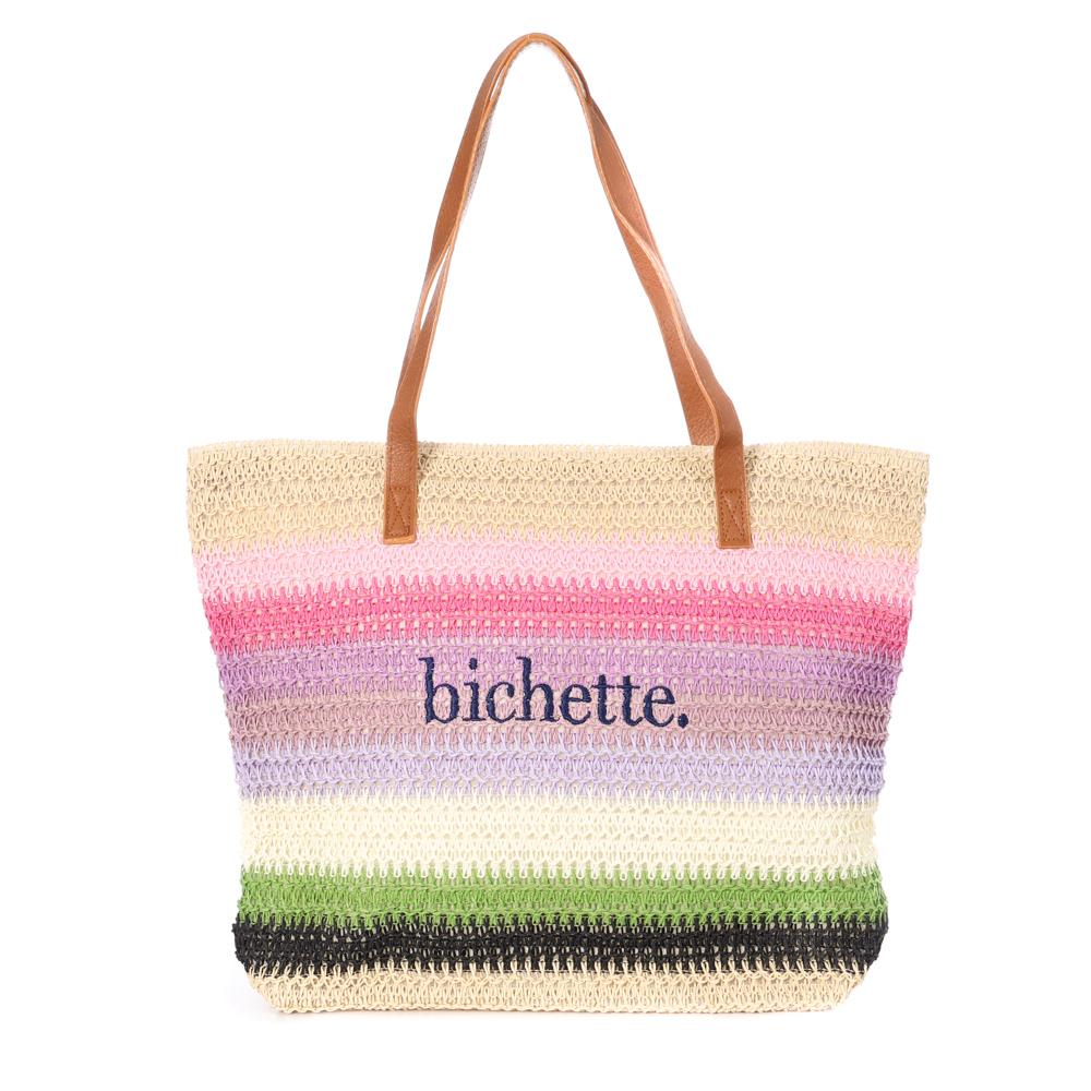 Cesta de playa rosa de mujer Gérard Pasquier Bichette barato