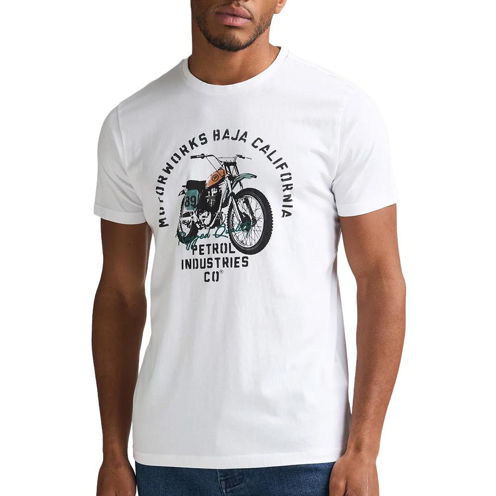 T-Shirt Blanc Homme Petrol Industries Classic Print pas cher