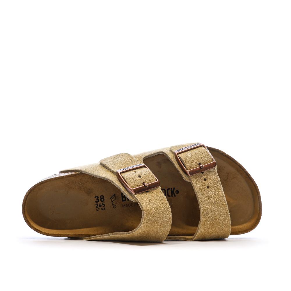 Sandales Latte Mixte Birkenstock Arizona vue 4